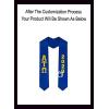 Custom Alpha Tau Omega ATO Greek Lettered Graduation Sash Stole with Year(Royal Blue)