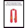 Custom Delta Chi Greek 2 Tone Lettered Graduation Sash Stole w/Year(Red W/White Trim)