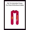 Custom Delta Chi Greek Lettered Graduation Sash Stole with Year(Red)