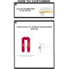 Custom Delta Chi Greek Lettered Graduation Sash Stole with Year(Red)