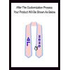 Custom Delta Gamma Greek 2 Tone Lettered Graduation Sash Stole w/Year(Pink W/Light Blue Trim)