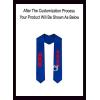 Custom Delta Kappa Epsilon DKE Greek Lettered Graduation Sash Stole with Year(Royal Blue)