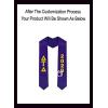 Custom Delta Tau Delta DTD Greek Lettered Graduation Sash Stole with Year(Purple)