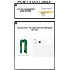 Custom Farmhouse Greek Lettered Graduation Sash Stole with Year(Forest Green)
