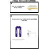 Custom Fiji Greek Lettered Graduation Sash Stole with Year(Purple)