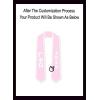 Custom Gamma Phi Beta Greek 2 Tone Lettered Graduation Sash Stole w/Year(Pink W/White Trim)