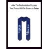 Custom Kappa Kappa Gamma Greek Lettered Graduation Sash Stole with Year(Navy Blue)