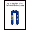 Custom Kappa Kappa Psi Greek Lettered Graduation Sash Stole with Year(Royal Blue)