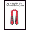 Custom Phi Kappa Psi Greek 2 Tone Lettered Graduation Sash Stole w/Year(Red W/Forest Green Trim)
