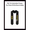 Custom Sigma Nu Greek Lettered Graduation Sash Stole with Year(Black)