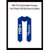 Custom Tau Beta Sigma Greek Lettered Graduation Sash Stole with Year(Royal Blue)