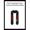 Custom Tau Kappa Epsilon TKE Greek Lettered Graduation Sash Stole with Year(Black)