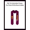 Custom Theta Tau Greek Lettered Graduation Sash Stole with Year(Maroon)