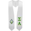 Greekgear Sigma Alpha Super Crest – Shield Graduation Stole