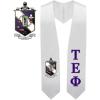 Greekgear Tau Epsilon Phi Super Crest – Shield Graduation Stole