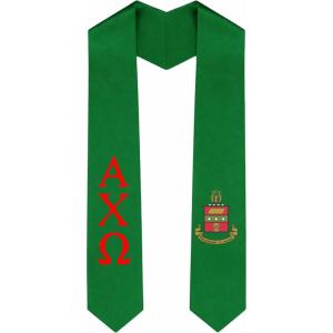Greekgear Alpha Chi Omega World Famous EZ Stole(Kelly Green)
