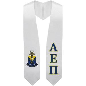 Greekgear Alpha Epsilon Pi Super Crest – Shield Graduation Stole