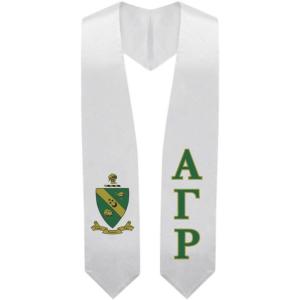 Greekgear Alpha Gamma Rho Super Crest – Shield Graduation Stole