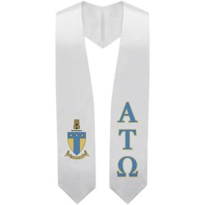 Greekgear Alpha Tau Omega ATO Super Crest – Shield Graduation Stole