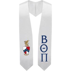 Greekgear Beta Theta Pi Super Crest – Shield Graduation Stole