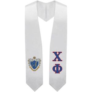 Greekgear Chi Phi Super Crest – Shield Graduation Stole