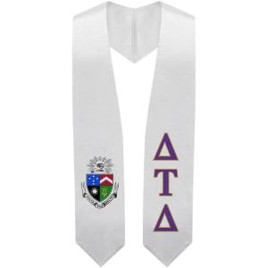 Greekgear Delta Tau Delta DTD Super Crest – Shield Graduation Stole