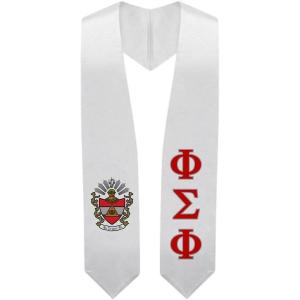 Greekgear Phi Sigma Phi Super Crest – Shield Graduation Stole