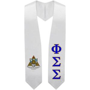 Greekgear Phi Sigma Sigma Super Crest – Shield Graduation Stole