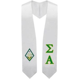 Greekgear Sigma Alpha Super Crest – Shield Graduation Stole