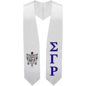 Greekgear Sigma Gamma Rho Super Crest – Shield Graduation Stole