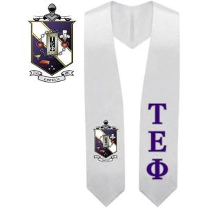 Greekgear Tau Epsilon Phi Super Crest – Shield Graduation Stole