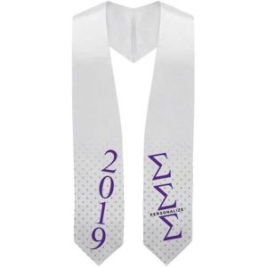 Sigma Sigma Sigma Super Crest – Shield Graduation Stole