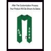 Custom Delta Sigma Phi Greek Diagonal Lettered Graduation Sash Stole with Year(Kelly Green)