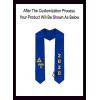 Custom Delta Upsilon DU Greek Diagonal Lettered Graduation Sash Stole with Year(Royal Blue)