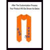 Custom Kappa Delta Rho Greek Diagonal Lettered Graduation Sash Stole with Year(Orange)