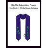 Custom Lambda Chi Alpha Greek Diagonal Lettered Graduation Sash Stole with Year(Purple)