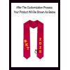 Custom Phi Kappa Tau Greek Diagonal Lettered Graduation Sash Stole with Year(Red)