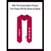 Custom Triangle Greek Diagonal Lettered Graduation Sash Stole with Year(Red)