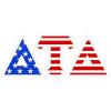 Delta Tau Delta DTD American Flag Greek Letter Sticker