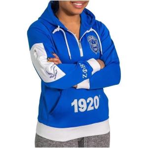 Greekgear Zeta Phi Beta Elite Hooded Pullover(Royal Blue)