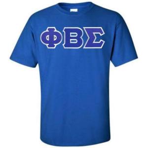 Phi Beta Sigma T-Shirt – Sigma Lettered T-Shirt(1. Royal Blue)