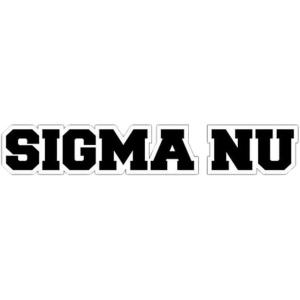 Sigma Nu Long Window Sticker