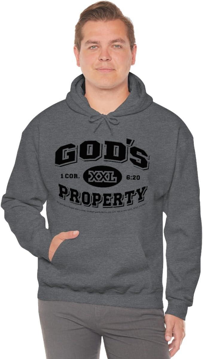 imageGods Property Christian Hoodie SweatshirtDark Heather