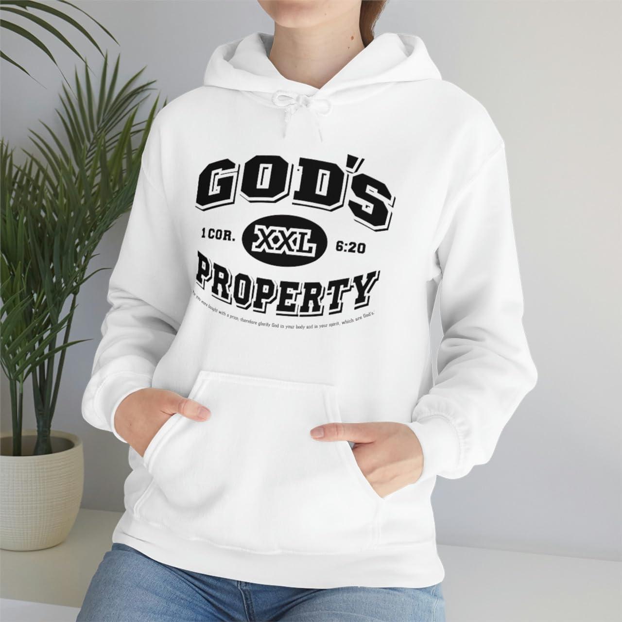 imageGods Property Christian Hoodie SweatshirtWhite