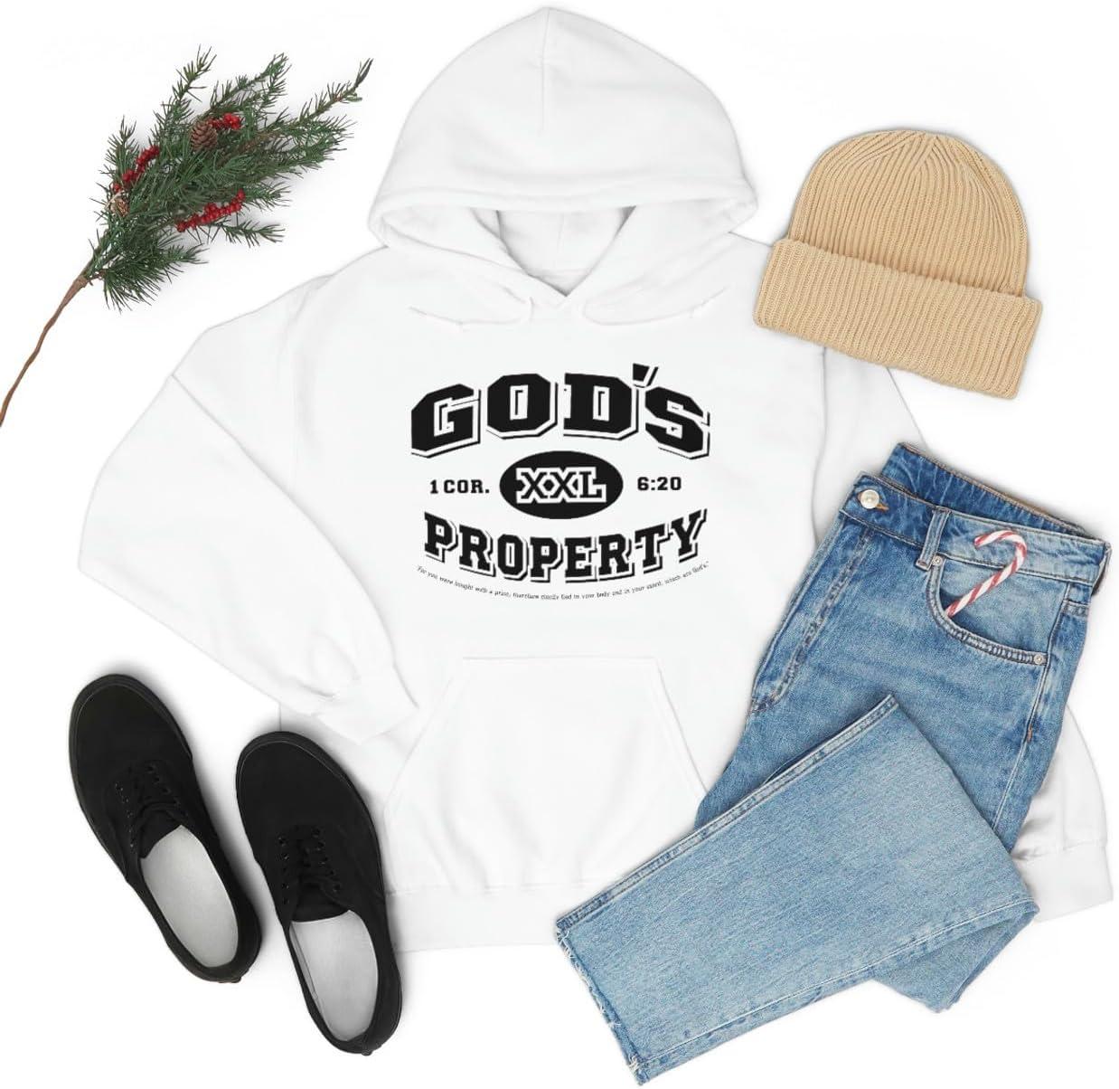 imageGods Property Christian Hoodie SweatshirtWhite