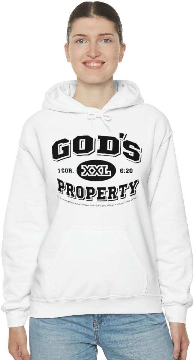 imageGods Property Christian Hoodie SweatshirtWhite