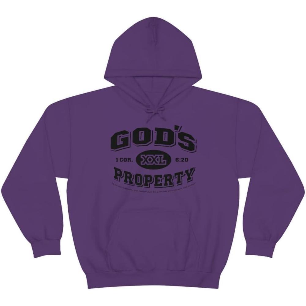 imageGods Property Christian Hoodie SweatshirtPurple