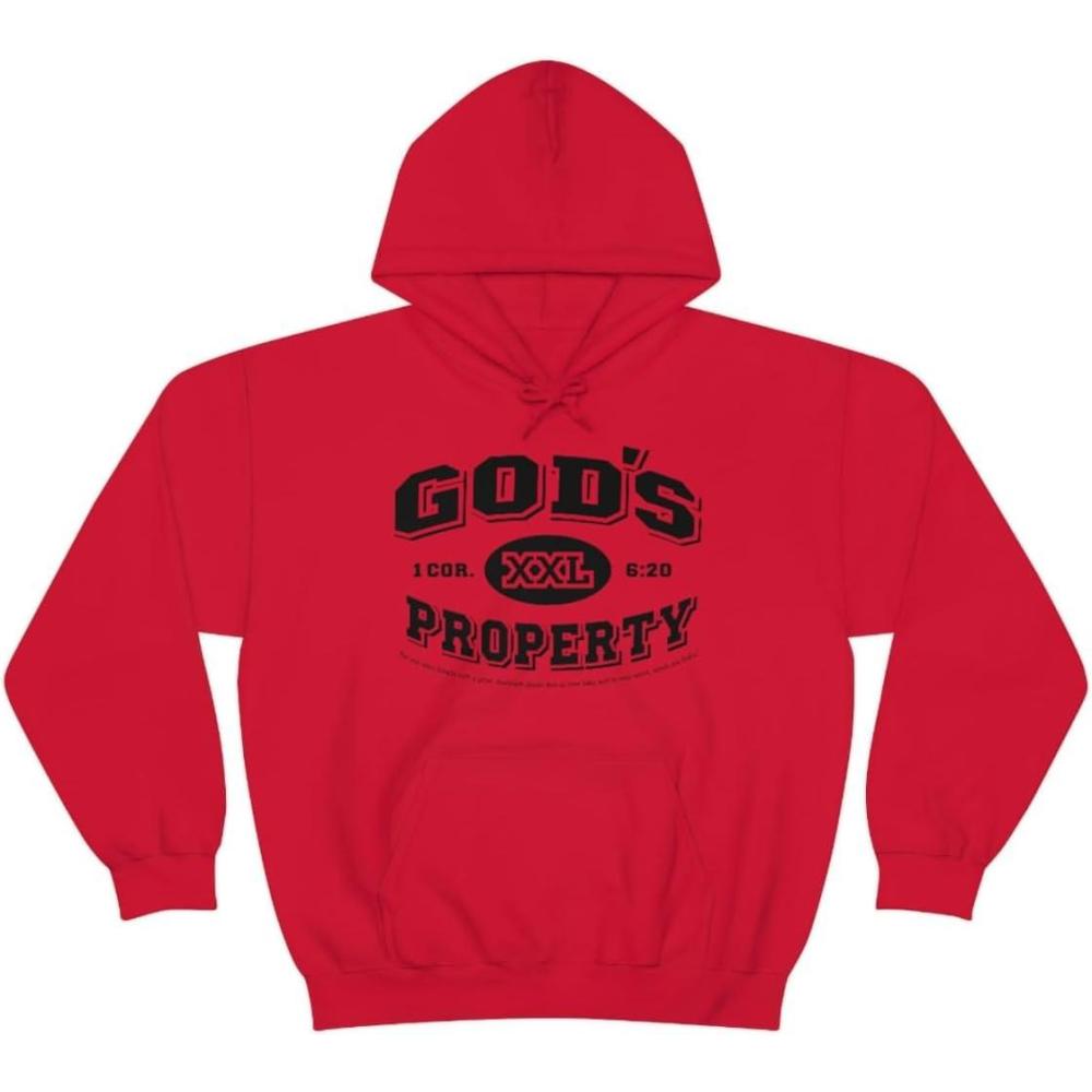 imageGods Property Christian Hoodie SweatshirtRed
