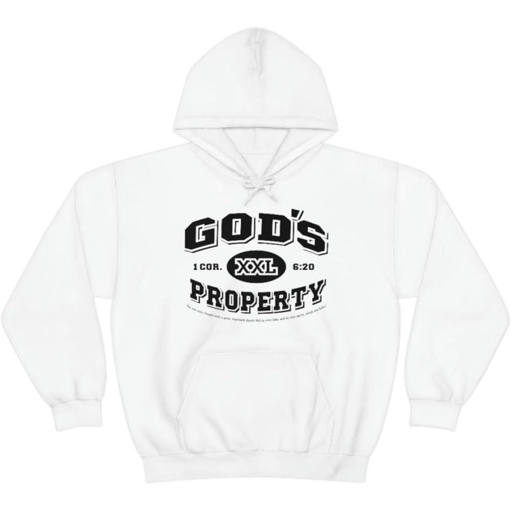 imageGods Property Christian Hoodie SweatshirtWhite