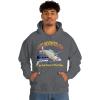 Get Hooked On Jesus – Christian Hoodie Sweatshirt(Dark Heather)